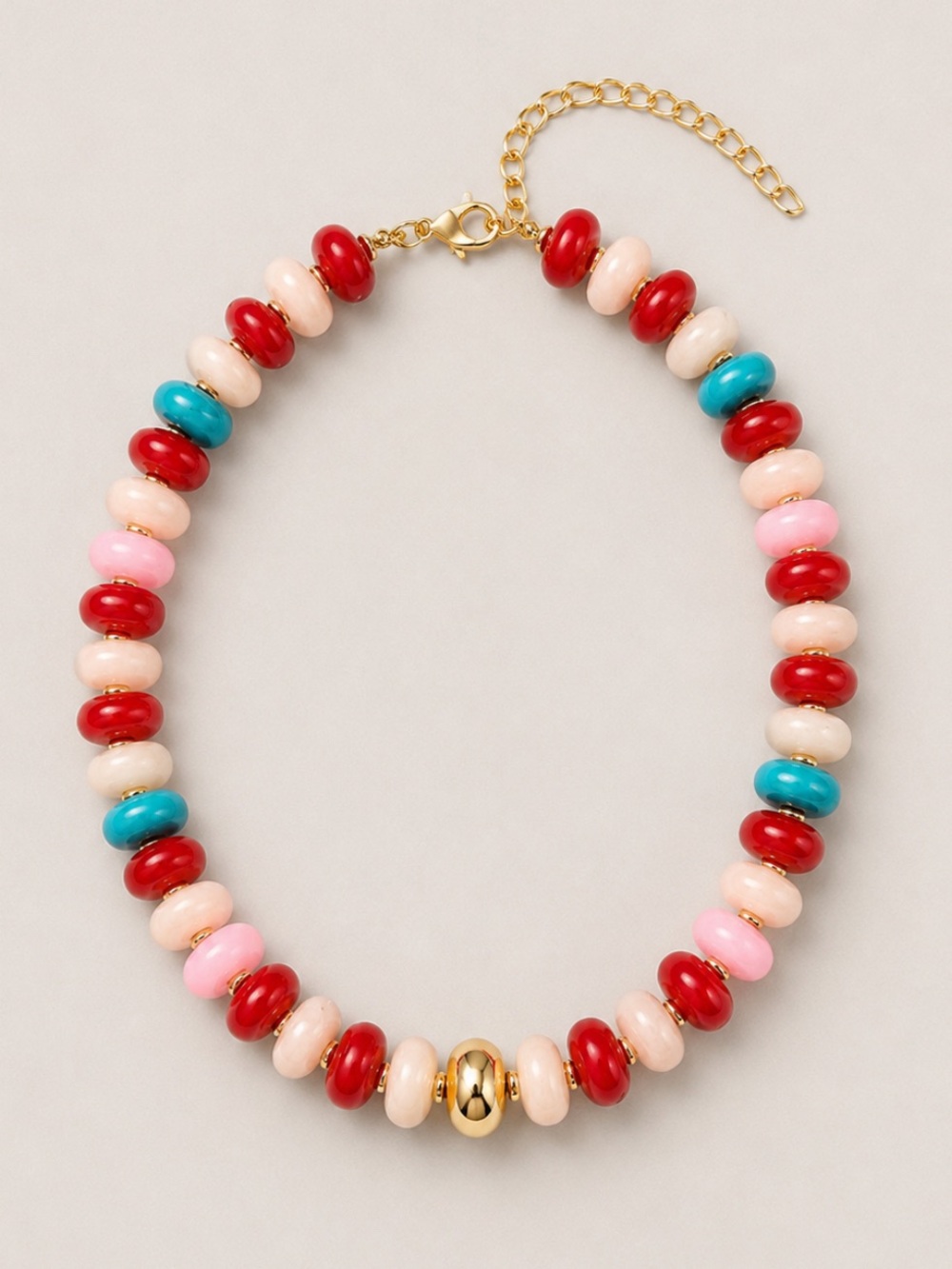 New! Colorful Mixed Beaded Dopamine Necklace NWOT 5060